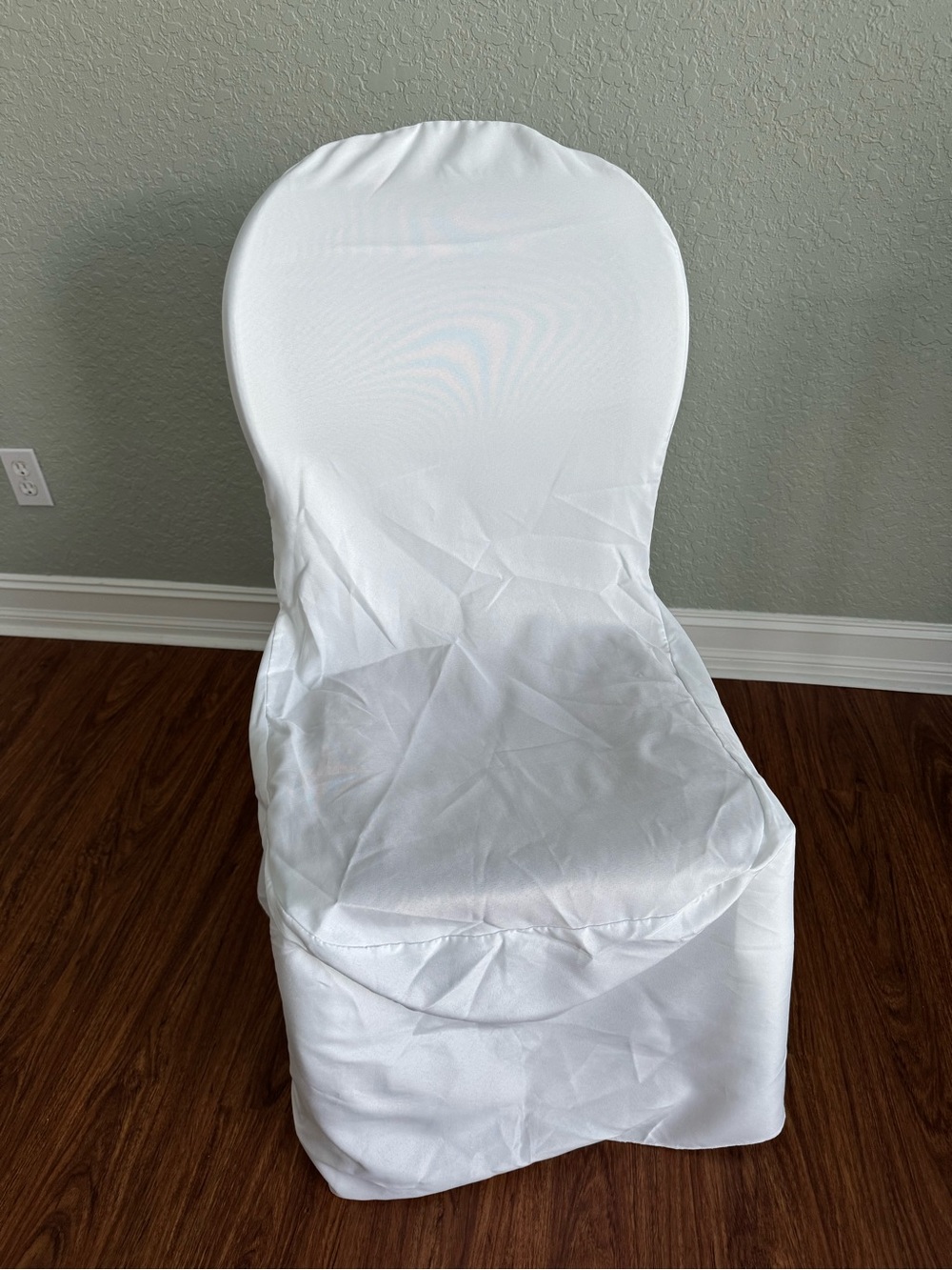 Folding white Chair Covers 15 Pcs, Polyester Universal Standard